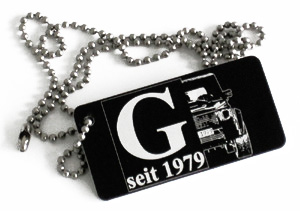 G seit 1979 logo tag